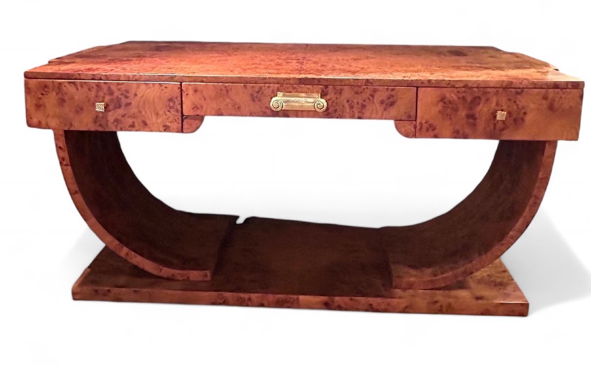 Bureau Console Art Deco France Circa 1925 Loupe D’orme-photo-2